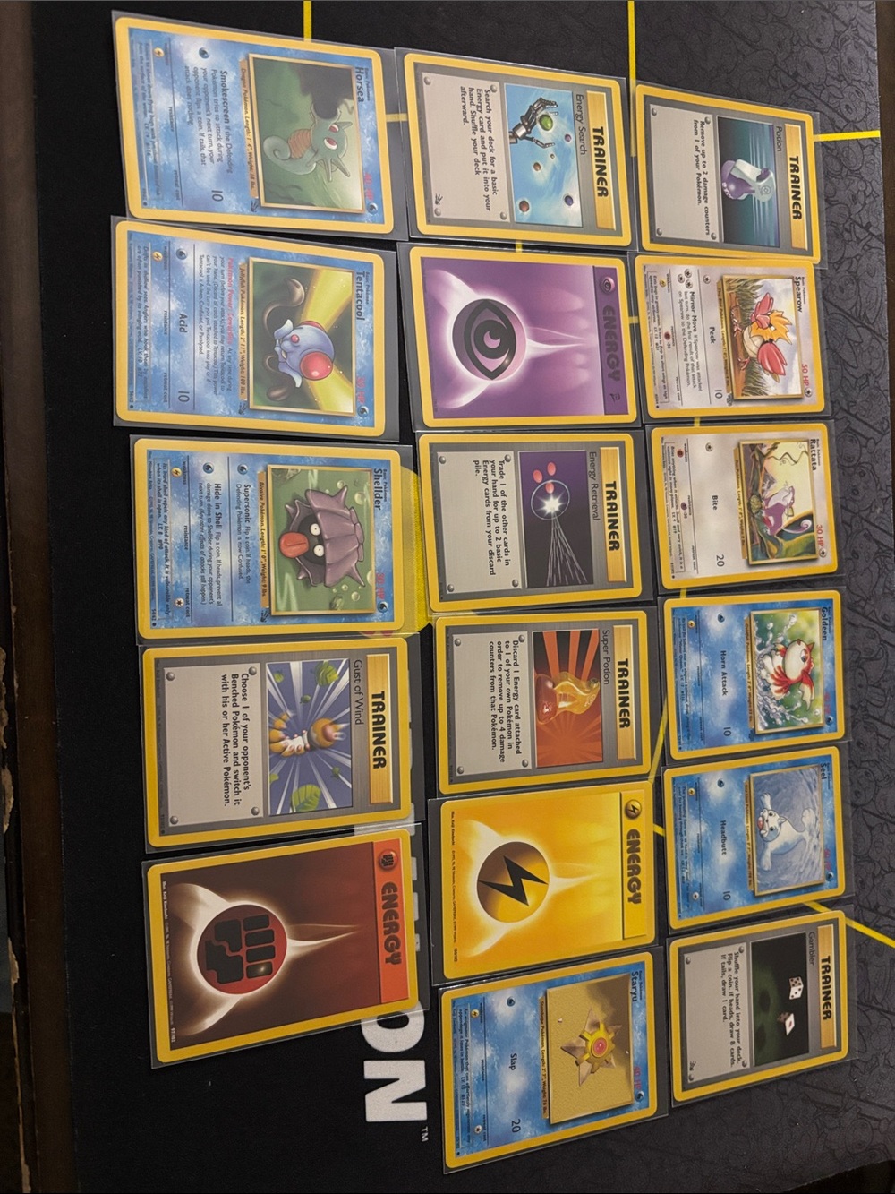 17 Trading Card Game Mixed Vintage Blue-Edge Card Lot - Brand